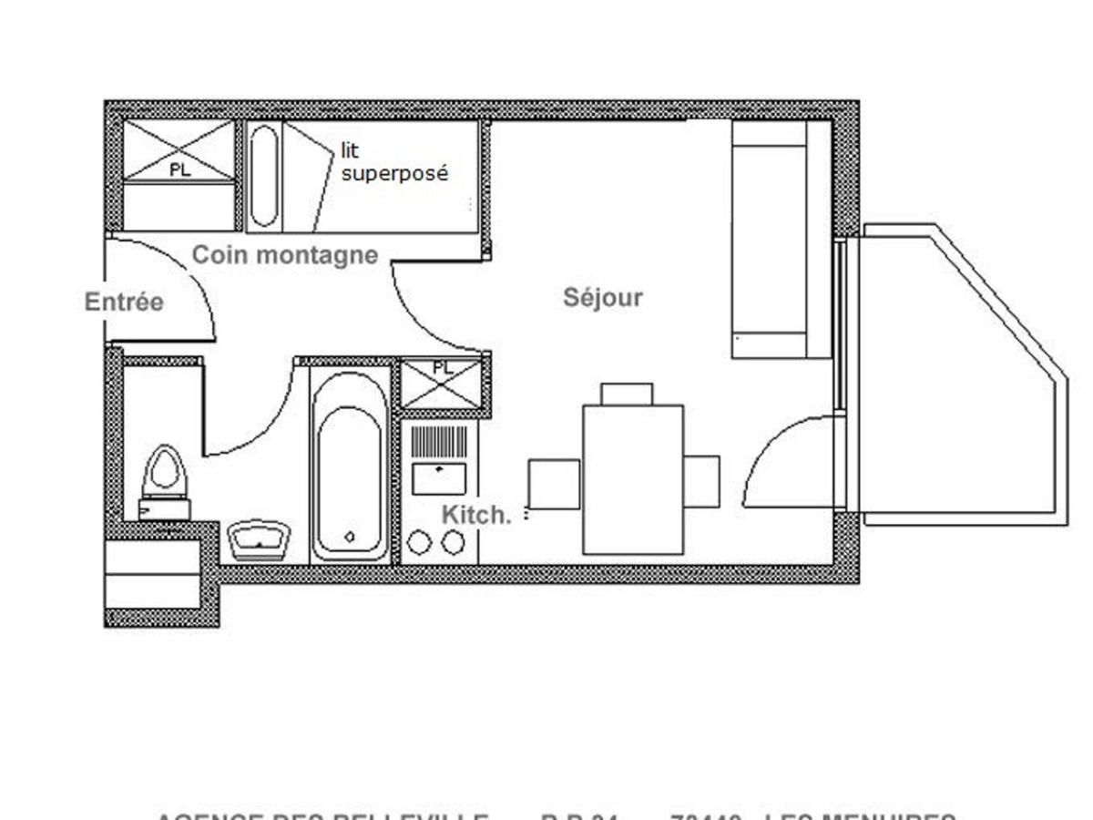 Апартаменты Studio Renove Proche Pistes Avec Balcon, 3 Pers - Fr-1-344-1063 Сен-Мартен-де-Бельвиль Экстерьер фото